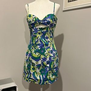 Zara abstract print dress